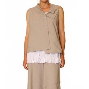 NEW CHALET ET CECI esme vest in latte